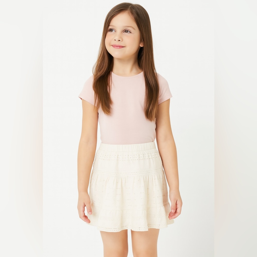 Zara Skirt White Size 11/12 kids brand new (flexible band)